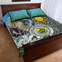 Cotabato Philippines Province Quilt Bed Set Filipino Eagle Sampaguita Tinalak Pattern