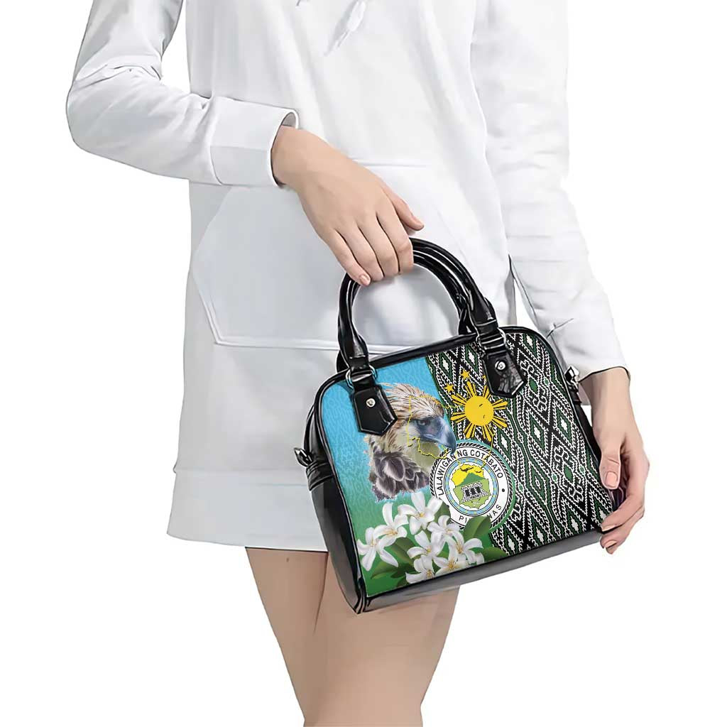 Cotabato Philippines Province Shoulder Handbag Filipino Eagle Sampaguita Tinalak Pattern