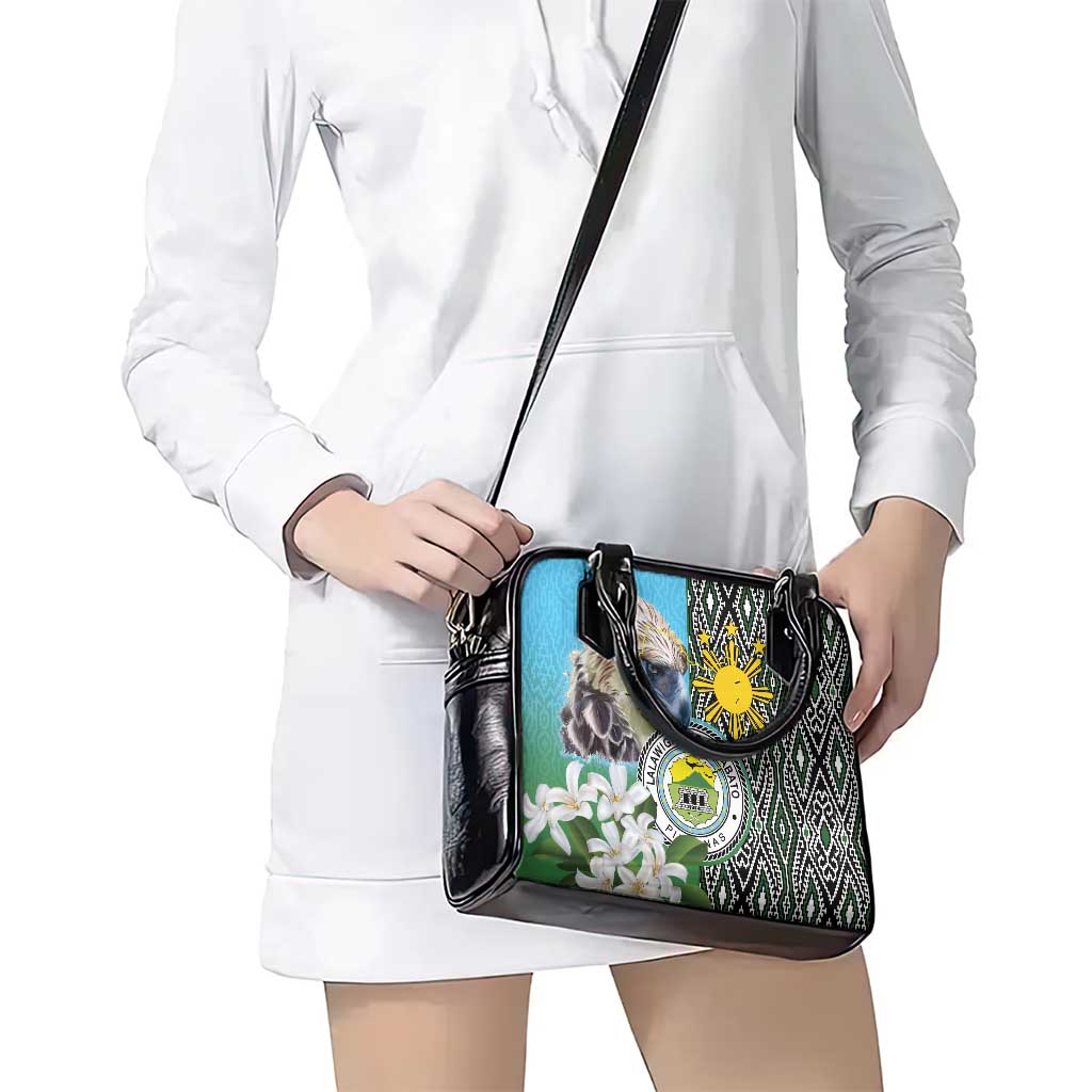 Cotabato Philippines Province Shoulder Handbag Filipino Eagle Sampaguita Tinalak Pattern