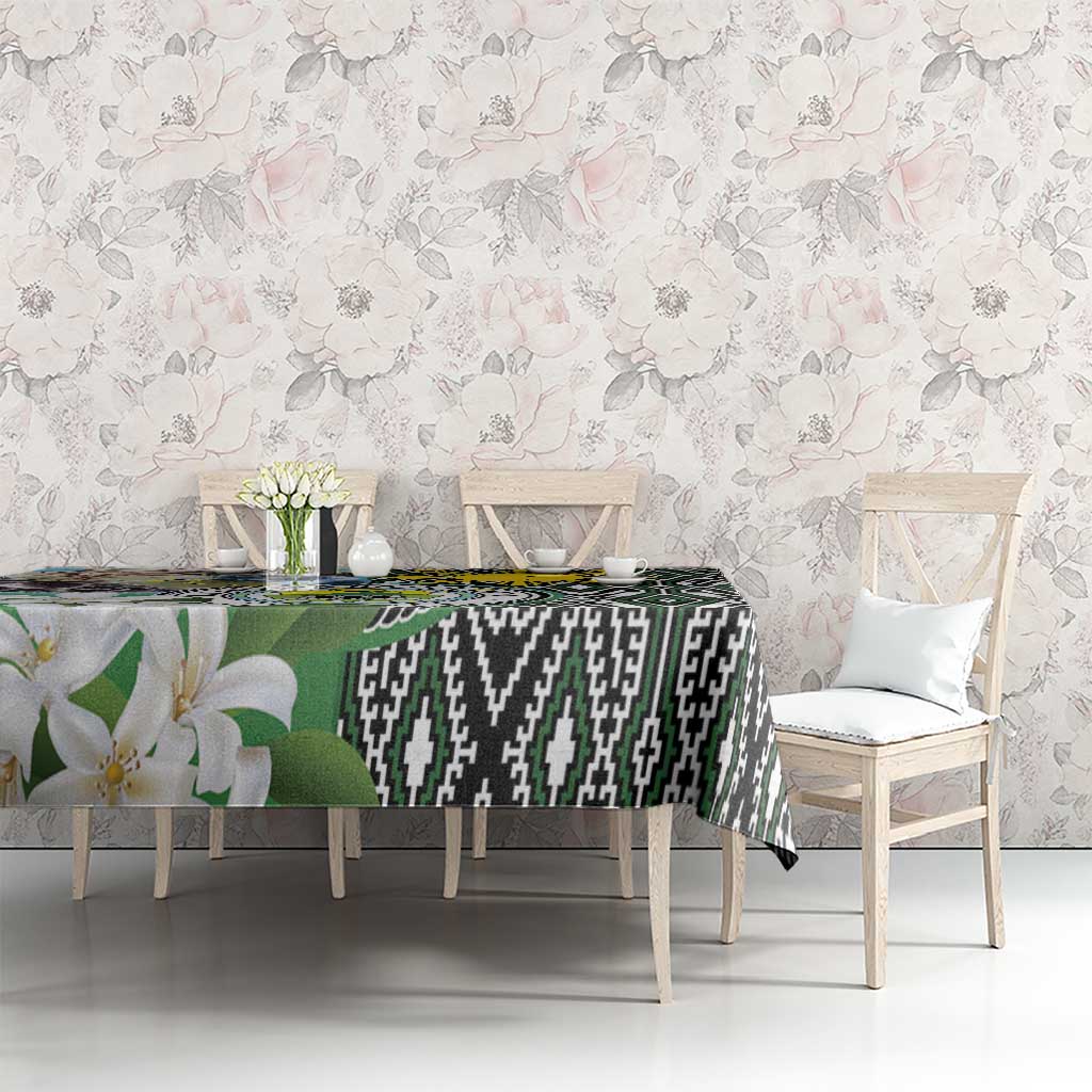 Cotabato Philippines Province Tablecloth Filipino Eagle Sampaguita Tinalak Pattern