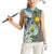 Cotabato Philippines Province Women Sleeveless Polo Shirt Filipino Eagle Sampaguita Tinalak Pattern