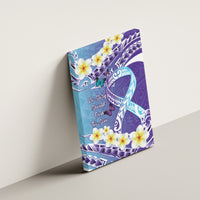 No Story Should End Too Soon Suicide Awareness Canvas Wall Art Purple And Teal Polynesian Ribbon