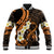 Liver Cancer Awareness Month Baseball Jacket Awareness Is Key Orange Polynesian Ribbon