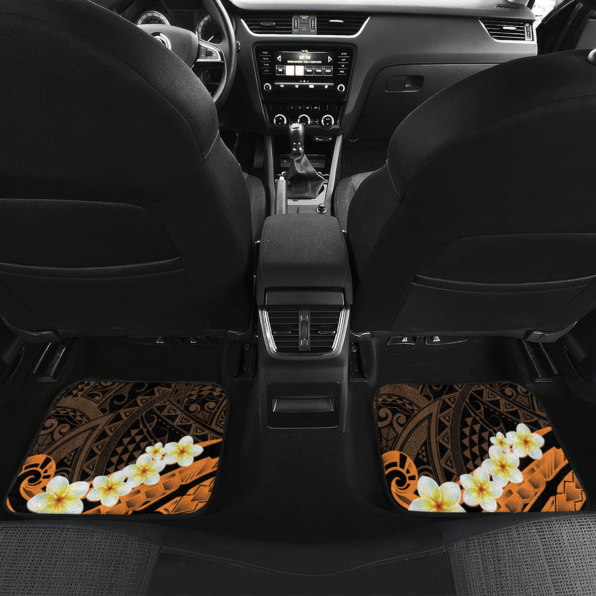 Liver Cancer Awareness Month Car Mats Awareness Is Key Orange Polynesian Ribbon