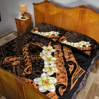 Liver Cancer Awareness Month Quilt Bed Set Awareness Is Key Orange Polynesian Ribbon