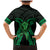 ADHD Awareness Month You Matter Family Matching Mermaid Dress and Hawaiian Shirt Green Polynesian Ribbon