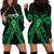 ADHD Awareness Month You Matter Hoodie Dress Green Polynesian Ribbon