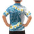 Blue Hawaii Shark Tattoo Family Matching Mermaid Dress and Hawaiian Shirt Frangipani With Polynesian Pastel Version