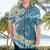 Blue Hawaii Shark Tattoo Hawaiian Shirt Frangipani With Polynesian Pastel Version