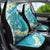 Turquoise Hawaii Shark Tattoo Car Seat Cover Frangipani With Polynesian Pastel Version