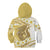 Gold Hawaii Shark Tattoo Kid Hoodie Frangipani With Polynesian Pastel Version