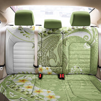 Green Hawaii Shark Tattoo Back Car Seat Cover Frangipani With Polynesian Pastel Version