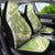 Green Hawaii Shark Tattoo Car Seat Cover Frangipani With Polynesian Pastel Version