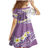 Purple Hawaii Shark Tattoo Family Matching Mermaid Dress and Hawaiian Shirt Frangipani With Polynesian Pastel Version