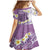 Purple Hawaii Shark Tattoo Family Matching Mermaid Dress and Hawaiian Shirt Frangipani With Polynesian Pastel Version