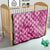Pink Bula Fiji Quilt Fijian Dance Fan Tapa Cloth Pattern