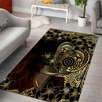 Frangipani Festival Rabaul Area Rug PNG Tribal Baining Mask Tattoo - Polynesian Pride