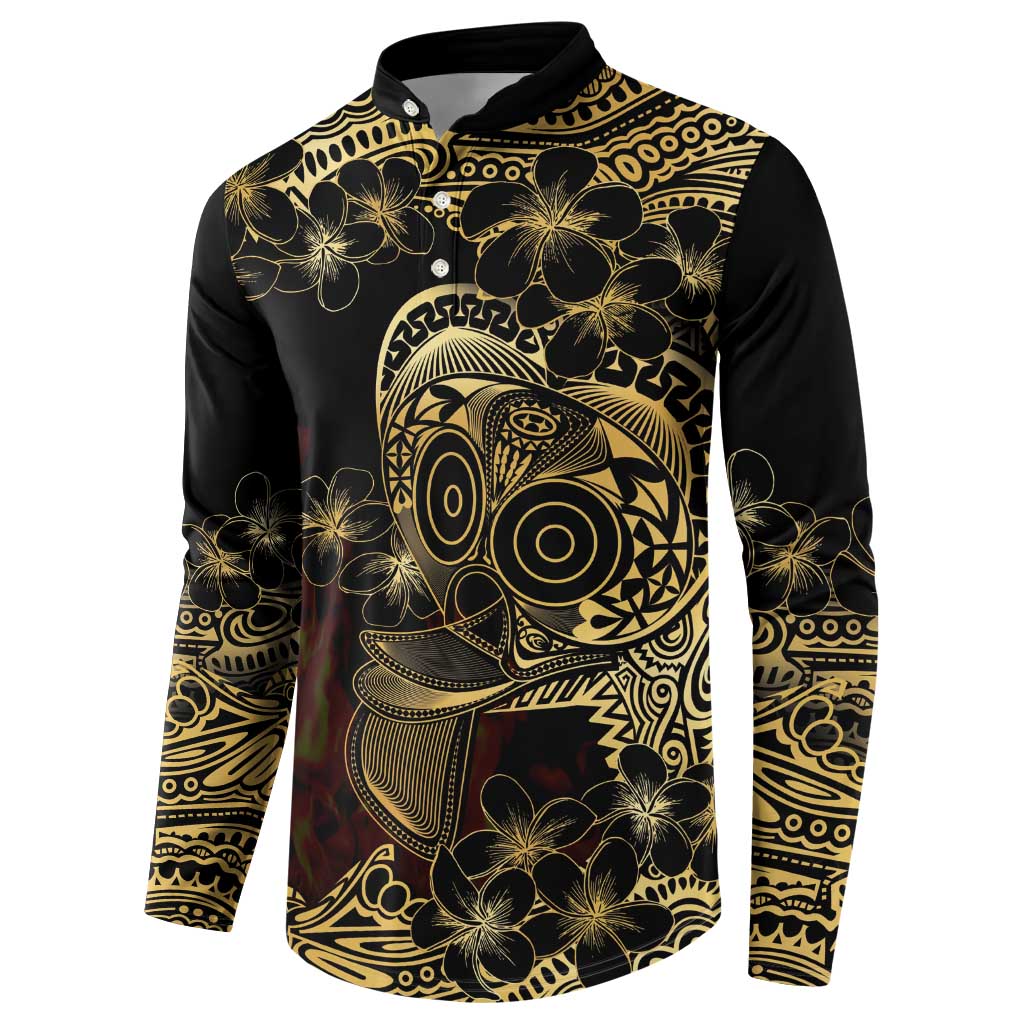 Frangipani Festival Rabaul Button Sweatshirt PNG Tribal Baining Mask Tattoo - Polynesian Pride