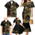 Frangipani Festival Rabaul Family Matching Mermaid Dress and Hawaiian Shirt PNG Tribal Baining Mask Tattoo - Polynesian Pride