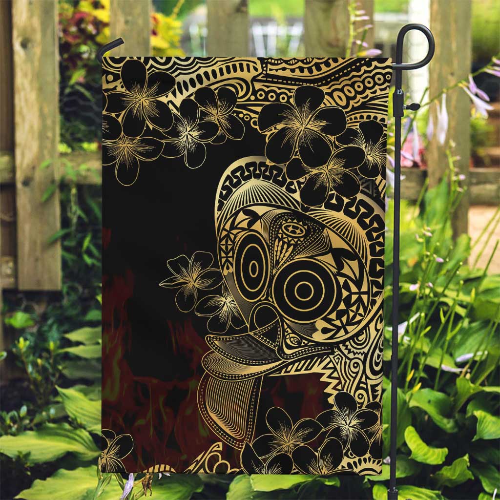 Frangipani Festival Rabaul Garden Flag PNG Tribal Baining Mask Tattoo - Polynesian Pride