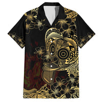 Frangipani Festival Rabaul Hawaiian Shirt PNG Tribal Baining Mask Tattoo - Polynesian Pride