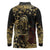 Frangipani Festival Rabaul Long Sleeve Polo Shirt PNG Tribal Baining Mask Tattoo - Polynesian Pride