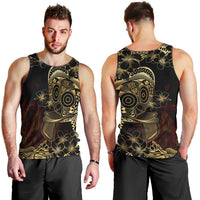 Frangipani Festival Rabaul Men Tank Top PNG Tribal Baining Mask Tattoo - Polynesian Pride