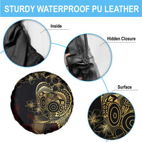 Frangipani Festival Rabaul Spare Tire Cover PNG Tribal Baining Mask Tattoo LT14 - Polynesian Pride