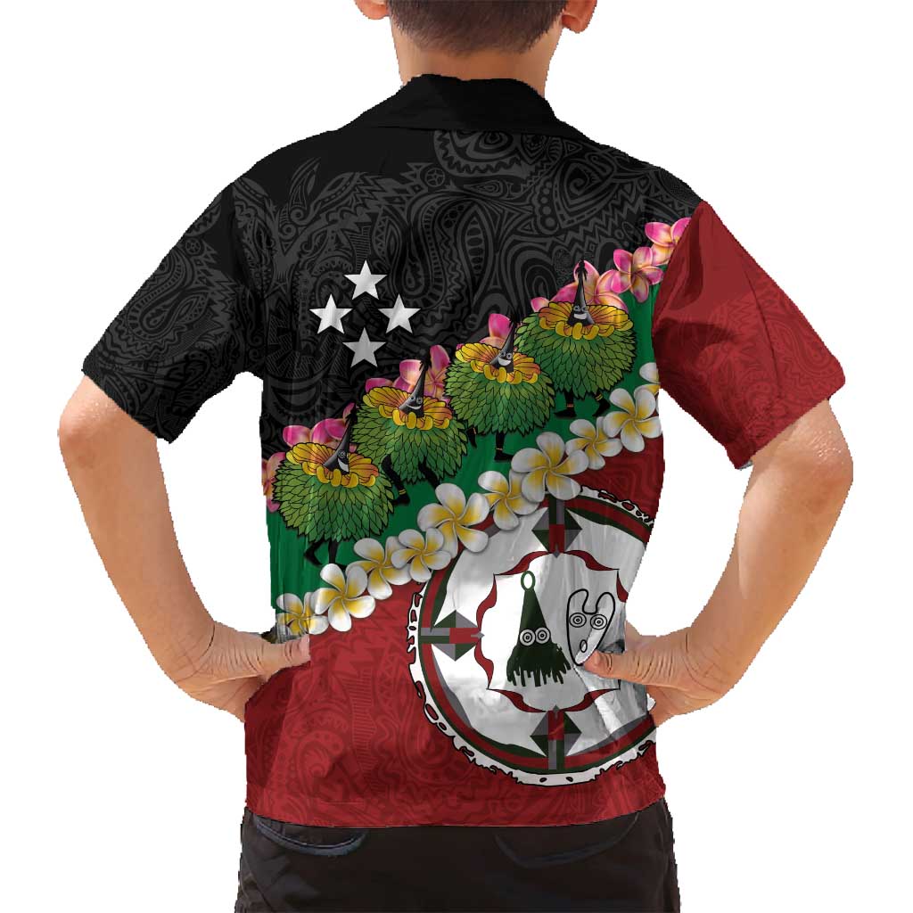 Frangipani Festival Rabaul East New Britain Family Matching Long Sleeve Bodycon Dress and Hawaiian Shirt Dukduk Dance With Plumeria LT14 - Polynesian Pride
