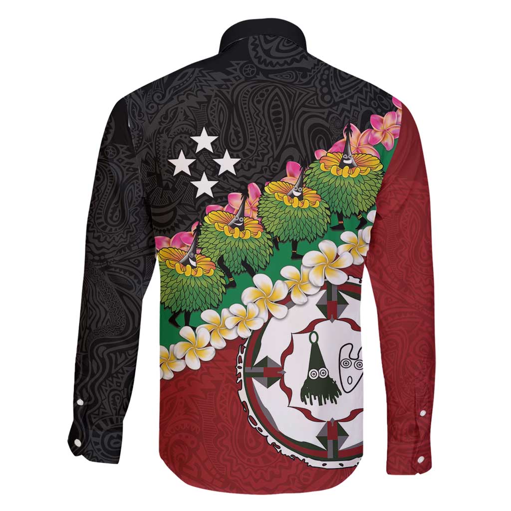 Frangipani Festival Rabaul East New Britain Family Matching Off Shoulder Maxi Dress and Hawaiian Shirt Dukduk Dance With Plumeria - Polynesian Pride