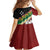 Frangipani Festival Rabaul East New Britain Family Matching Off Shoulder Short Dress and Hawaiian Shirt Dukduk Dance With Plumeria - Polynesian Pride