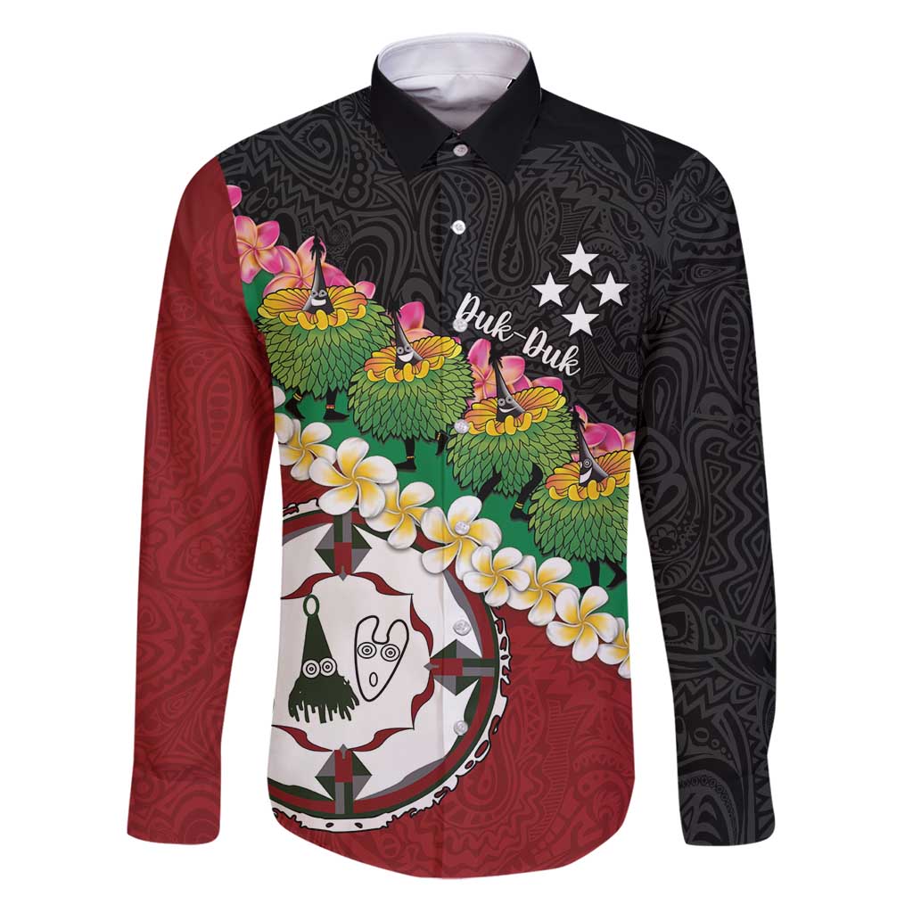 Frangipani Festival Rabaul East New Britain Family Matching Puletasi and Hawaiian Shirt Dukduk Dance With Plumeria - Polynesian Pride