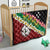 Frangipani Festival Rabaul East New Britain Quilt Dukduk Dance With Plumeria - Polynesian Pride