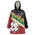 Frangipani Festival Rabaul East New Britain Wearable Blanket Hoodie Dukduk Dance With Plumeria - Polynesian Pride