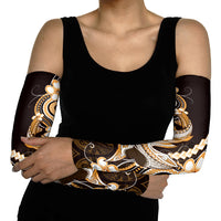 Orange Black Aloha Hawaii Arm Sleeves Polynesian Shark Tattoo Plumeria