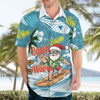 Hawaii Summer Christmas Hawaiian Shirt Surfing Santa Shaka Catch The Wave