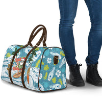 Hawaii Summer Christmas Travel Bag Surfing Santa Shaka Catch The Wave