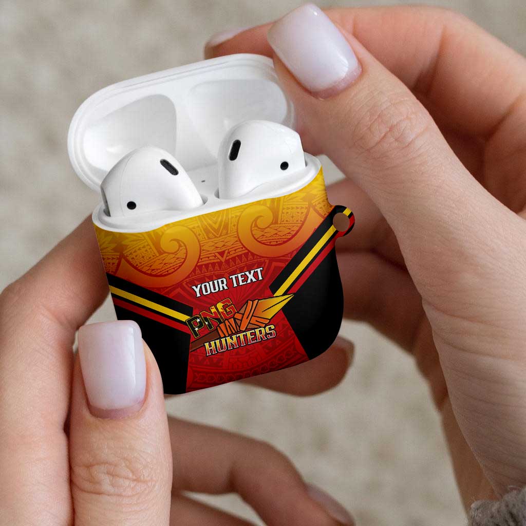 Papua New Guinea Rugby Custom AirPods Case Go PNG Hunters Polynesian Pattern LT14 - Polynesian Pride