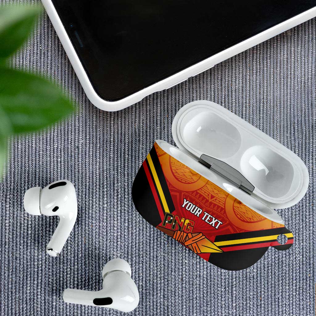 Papua New Guinea Rugby Custom AirPods Case Go PNG Hunters Polynesian Pattern LT14 - Polynesian Pride