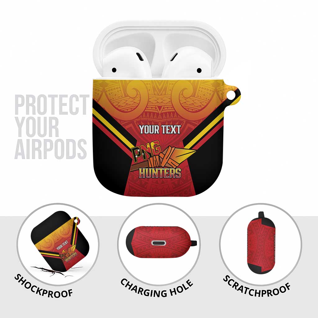 Papua New Guinea Rugby Custom AirPods Case Go PNG Hunters Polynesian Pattern LT14 - Polynesian Pride