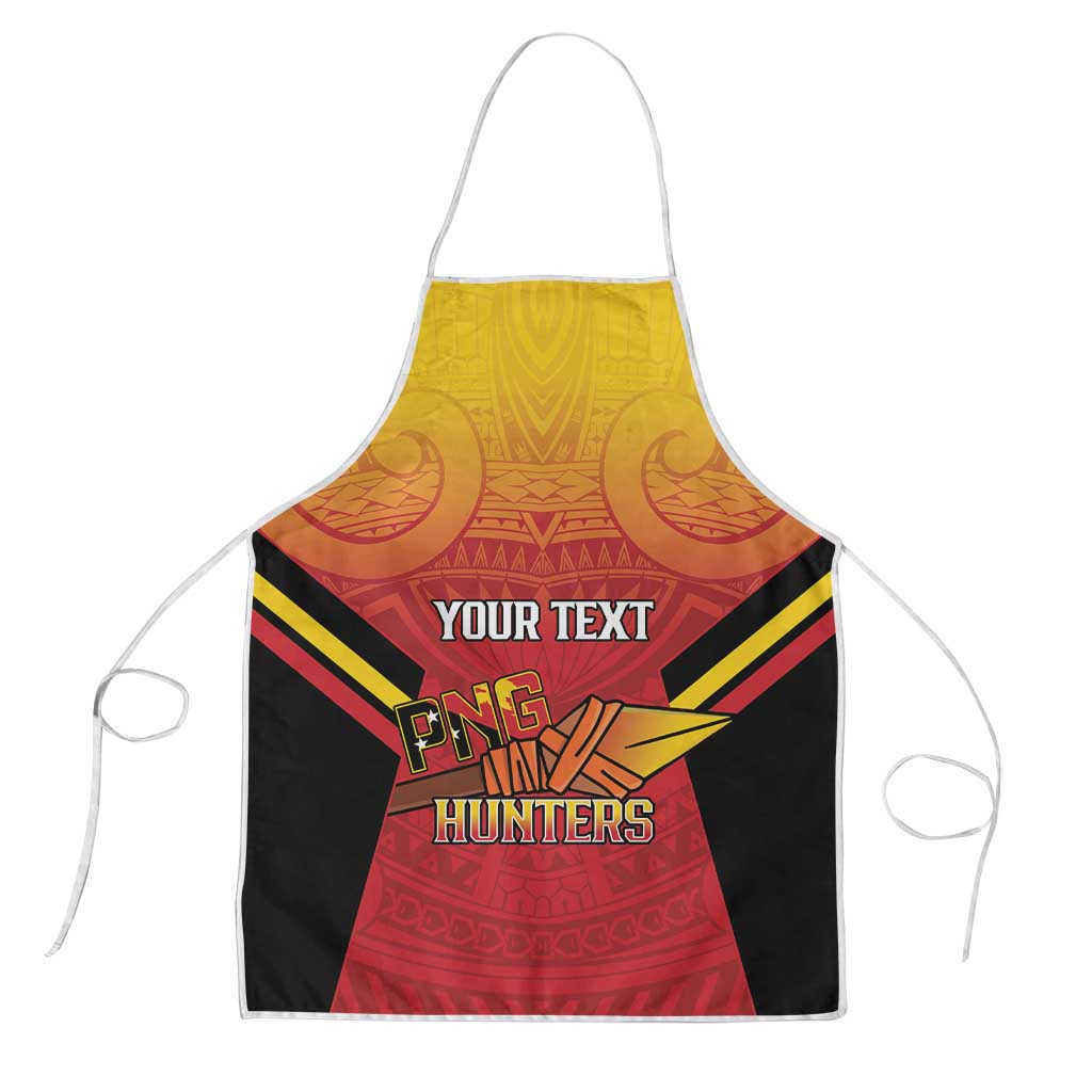 Papua New Guinea Rugby Custom Apron Go PNG Hunters Polynesian Pattern - Polynesian Pride