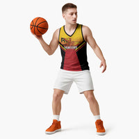 Papua New Guinea Rugby Custom Basketball Jersey Go PNG Hunters Polynesian Pattern LT14 - Polynesian Pride