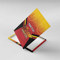 Papua New Guinea Rugby Custom Canvas Wall Art Go PNG Hunters Polynesian Pattern - Polynesian Pride