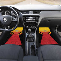Papua New Guinea Rugby Custom Car Mats Go PNG Hunters Polynesian Pattern - Polynesian Pride