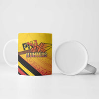 Papua New Guinea Rugby Custom Ceramic Mug Go PNG Hunters Polynesian Pattern LT14 - Polynesian Pride