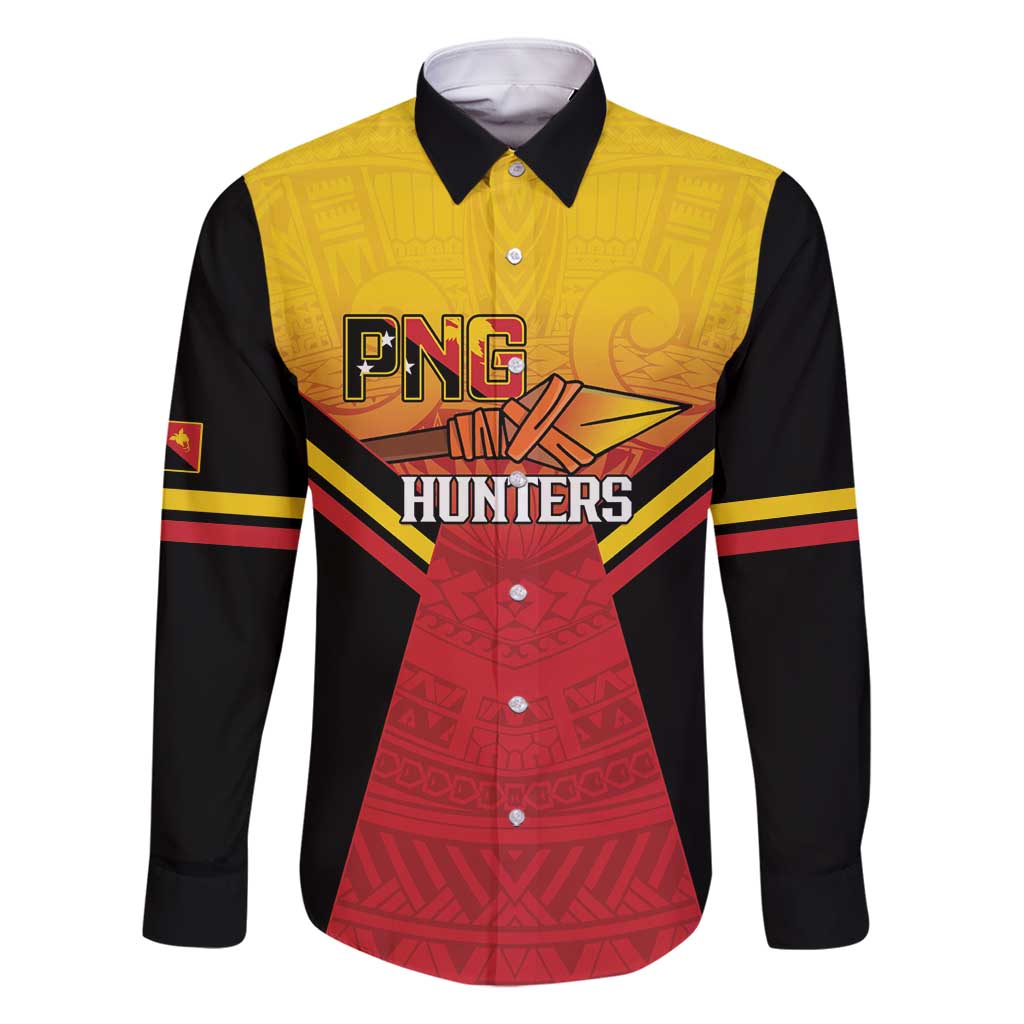 Papua New Guinea Rugby Custom Family Matching Off Shoulder Maxi Dress and Hawaiian Shirt Go PNG Hunters Polynesian Pattern - Polynesian Pride