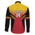 Papua New Guinea Rugby Custom Family Matching Off Shoulder Short Dress and Hawaiian Shirt Go PNG Hunters Polynesian Pattern - Polynesian Pride
