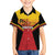 Papua New Guinea Rugby Custom Family Matching Off Shoulder Short Dress and Hawaiian Shirt Go PNG Hunters Polynesian Pattern - Polynesian Pride