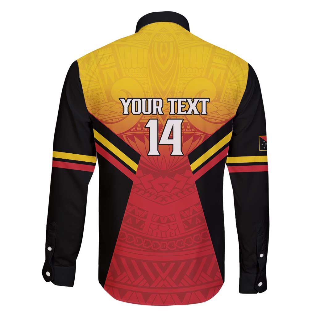 Papua New Guinea Rugby Custom Family Matching Puletasi and Hawaiian Shirt Go PNG Hunters Polynesian Pattern - Polynesian Pride