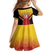 Papua New Guinea Rugby Custom Family Matching Summer Maxi Dress and Hawaiian Shirt Go PNG Hunters Polynesian Pattern - Polynesian Pride